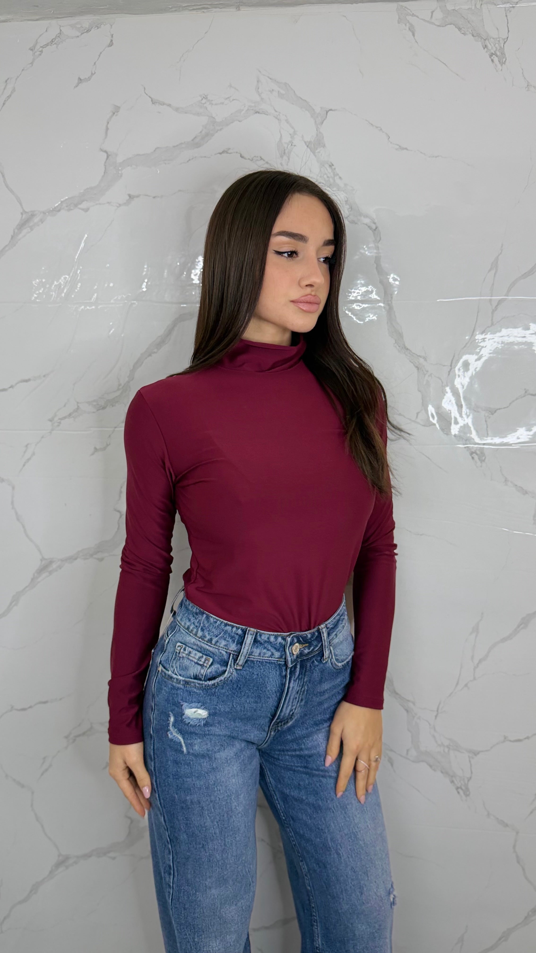 Body Licra Collo Alto