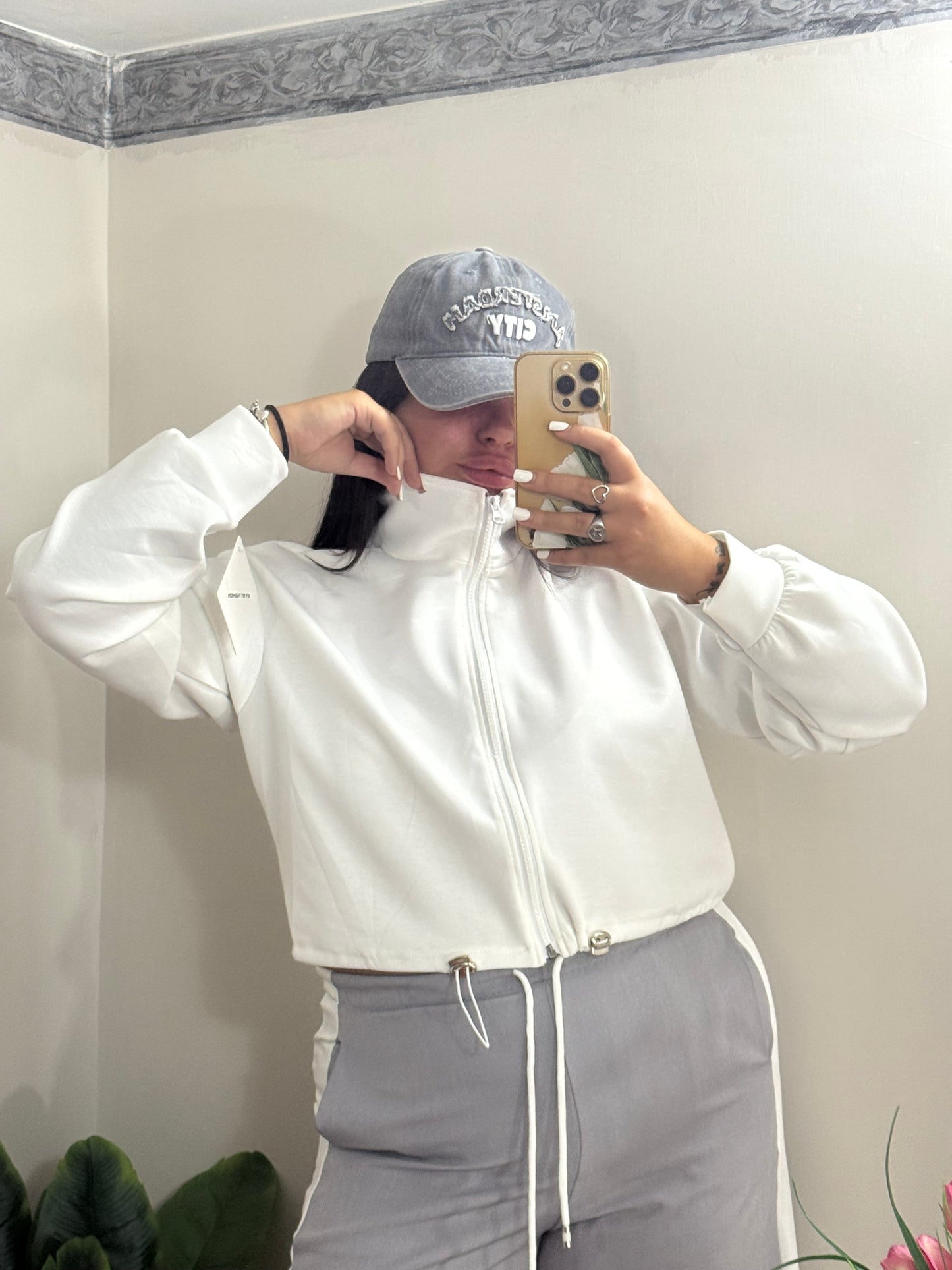 Felpa Crop Oversize