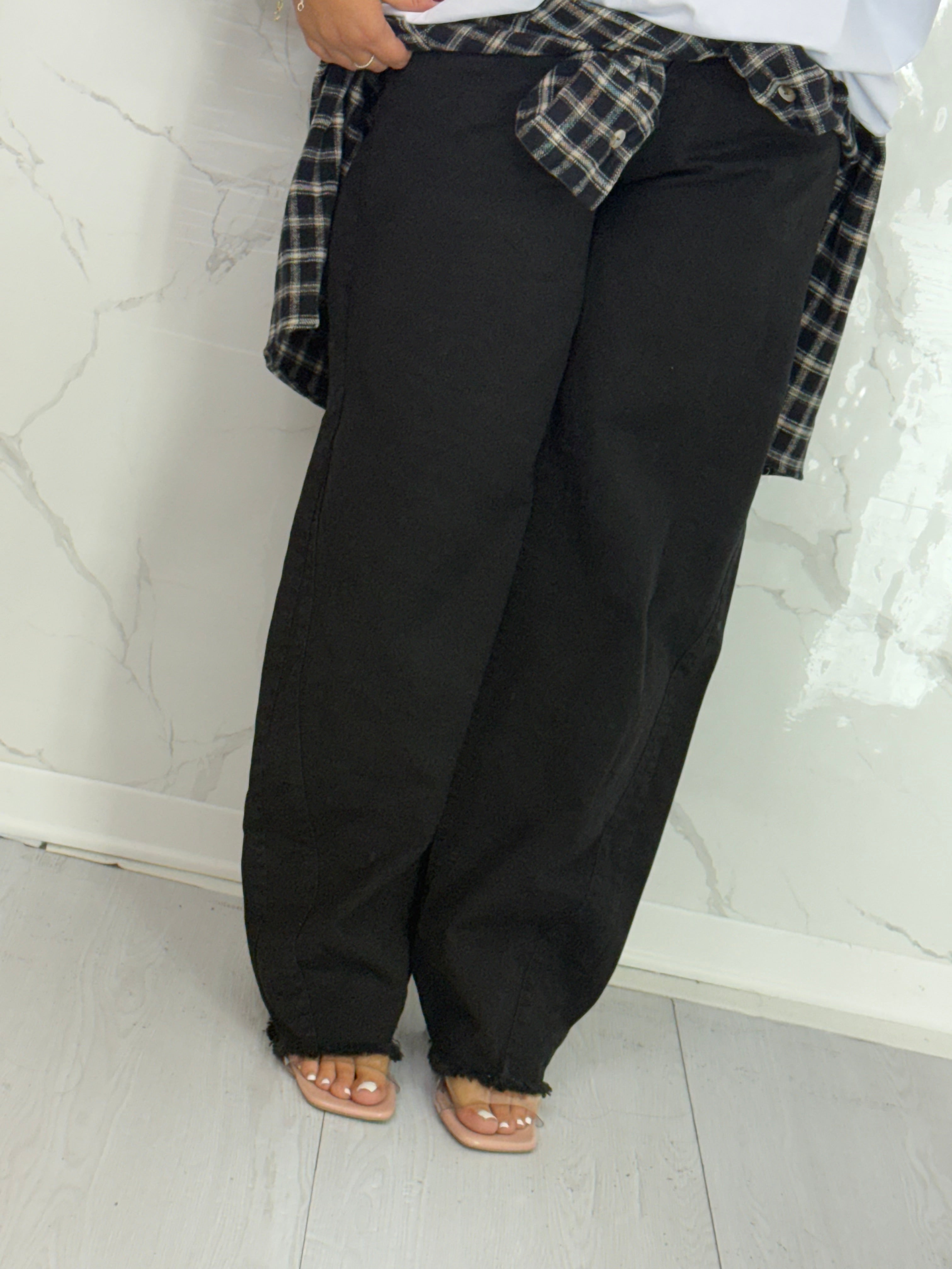 Jeans Noire Balloon