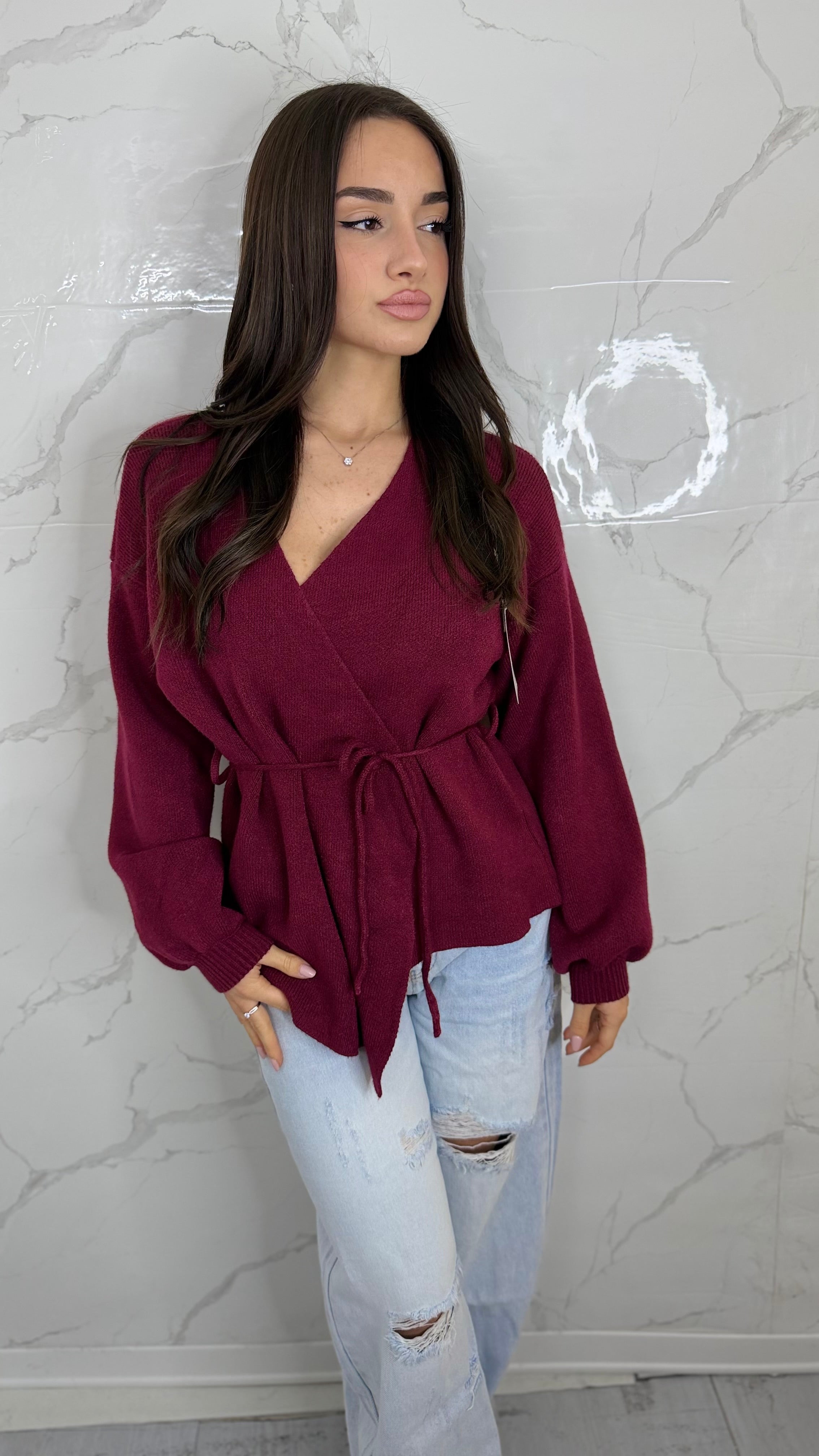 Cardigan Incrociatina