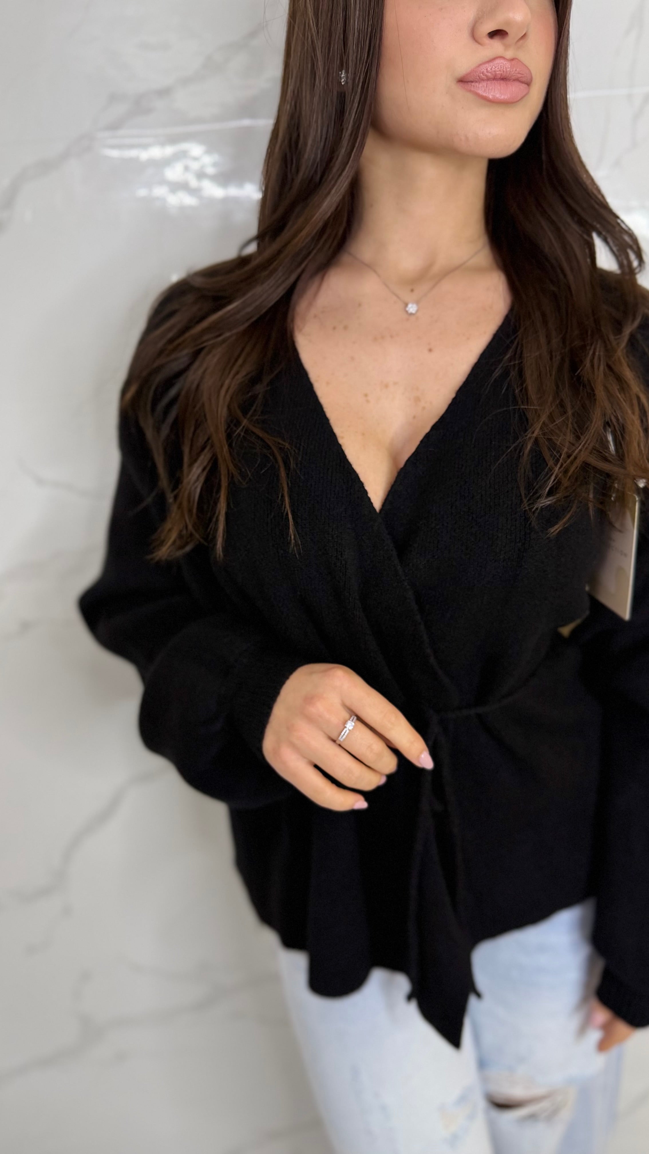 Cardigan Incrociatina